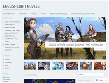 Tablet Screenshot of englishlightnovels.com